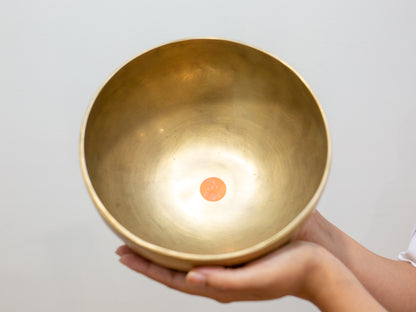 Hand Hammered Singing Bowl - Base Note F3 177 Hz