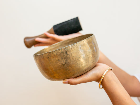 Old 'Tara' Singing Bowl - Base Note A#3 (230 Hz)