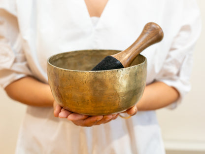 Old 'Tara' Singing Bowl - Base Note A#3 (230 Hz)