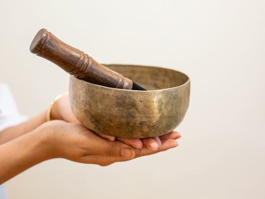 Small Old 'Tara' Singing Bowl - Base Note A#3 (232 Hz)