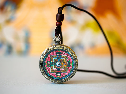 Om Mandala Thangka Pendant