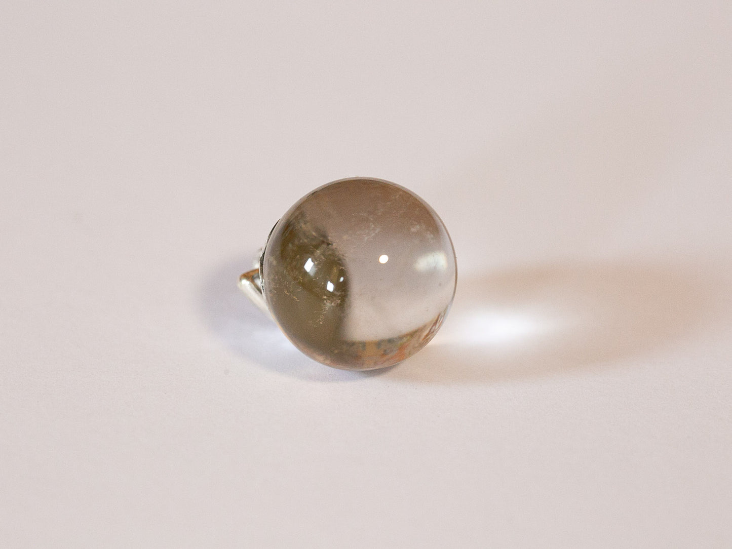 Nepalese Quartz Crystal Ball Pendant