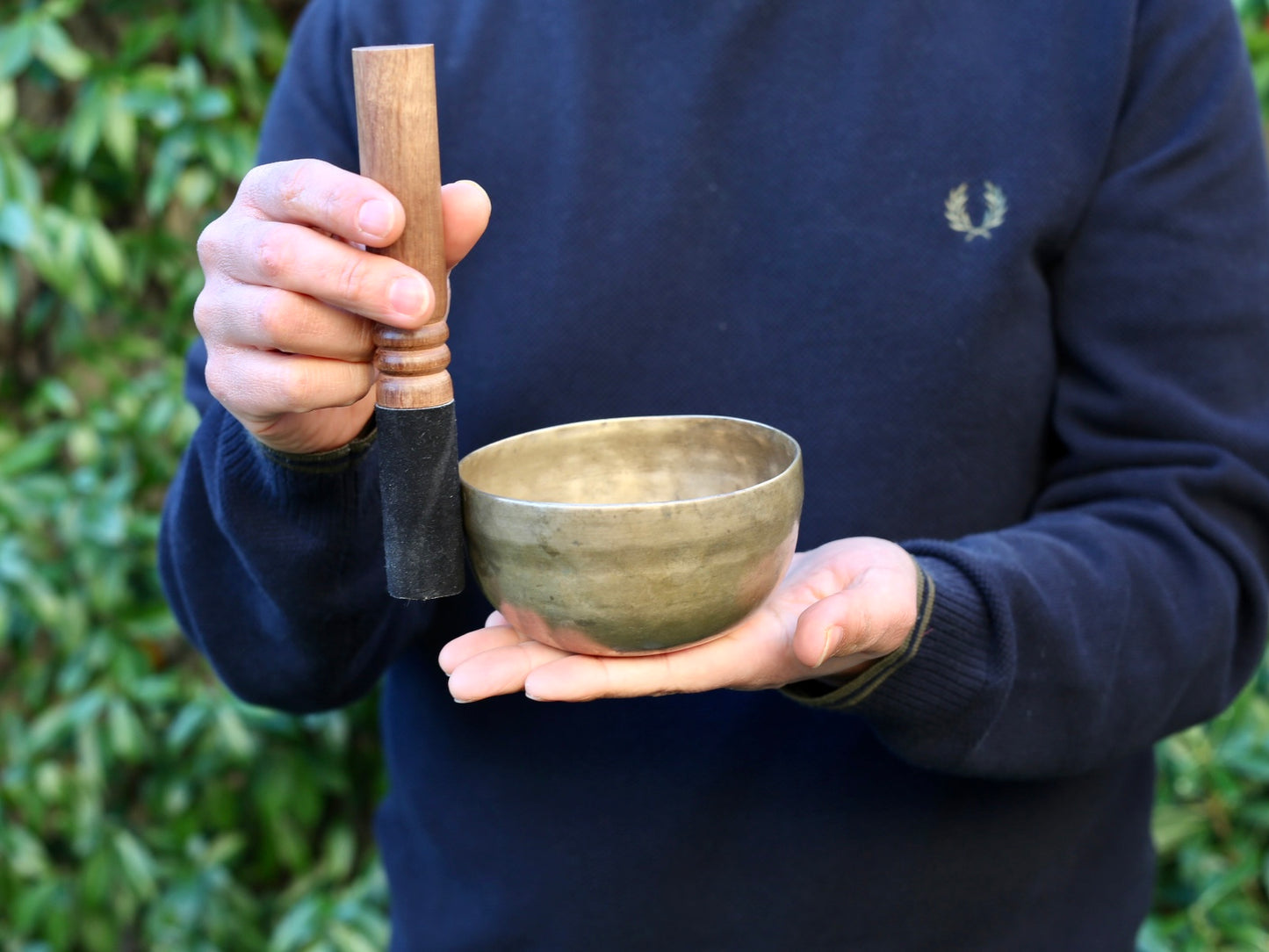 Small Old 'Tara' Singing Bowl - Base Note D#4 (305 Hz)