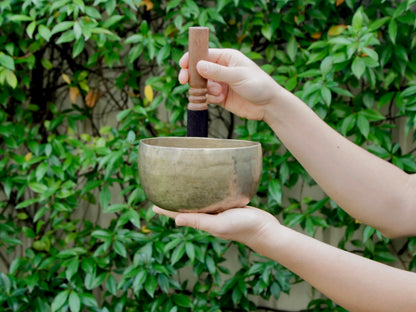 Old 'Tara' Singing Bowl - Base Note F#3 (186 Hz)