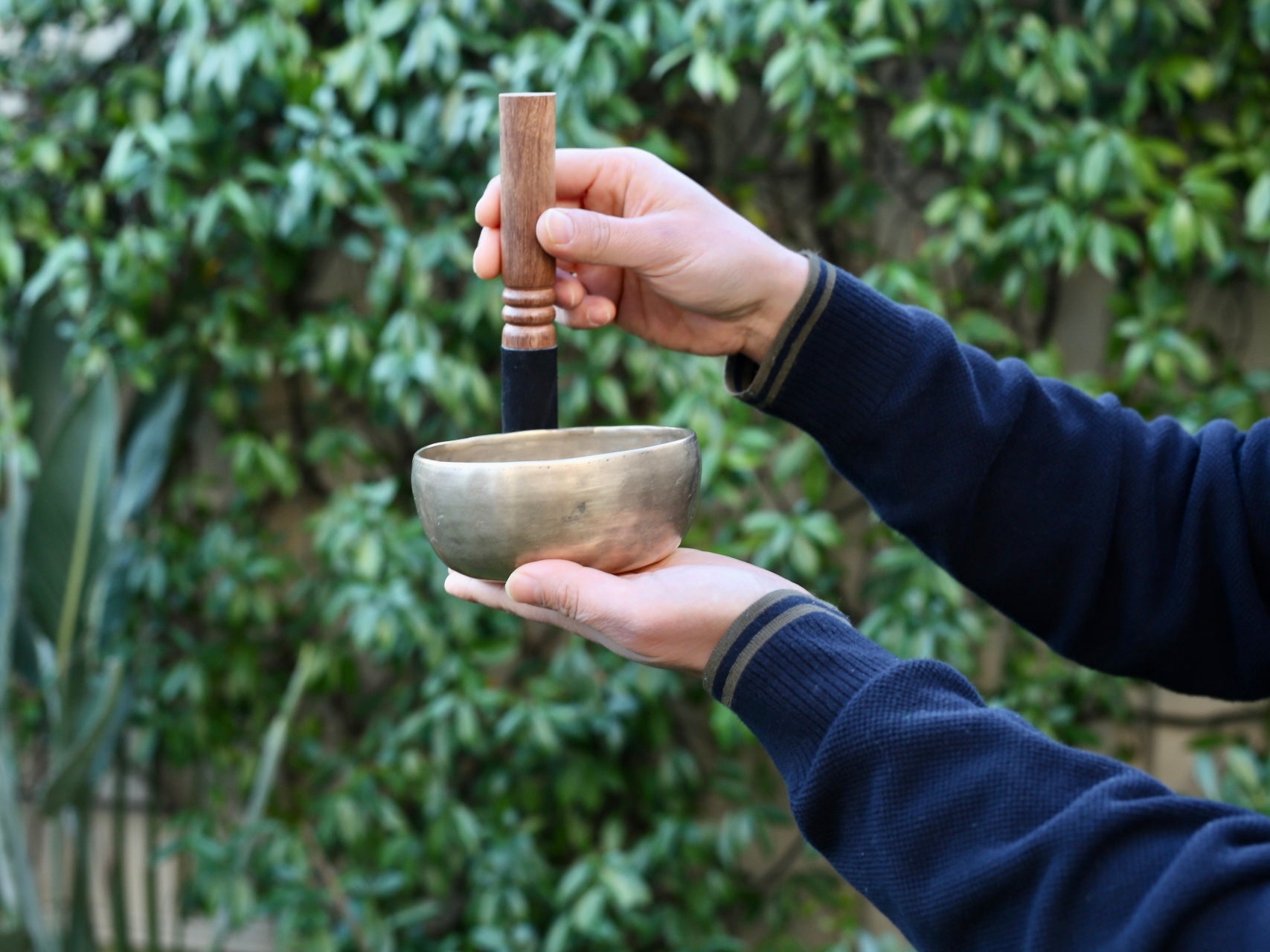 Small Old 'Tara' Singing Bowl - Base Note A#4 (474 Hz) - Tibet Shop Sydney