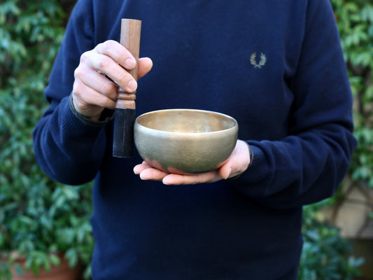 Small Old 'Tara' Singing Bowl - Base Note D4 (295 Hz)