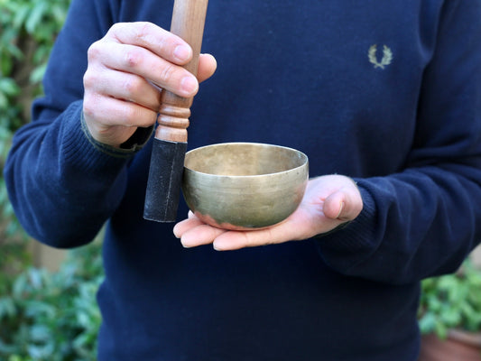 Small Old 'Tara' Singing Bowl - Base Note F4 (350 Hz)