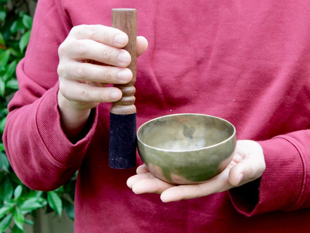 Small Old 'Tara' Singing Bowl - Base Note A#3 (228 Hz)