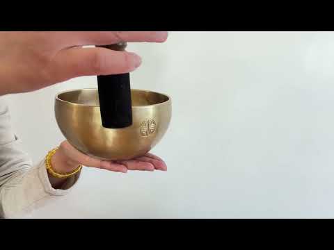 Hand Hammered Moon Singing Bowl - Base Note E4 321 Hz