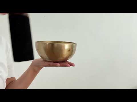 Hand Hammered Moon Singing Bowl - Base Note G#4 414 Hz