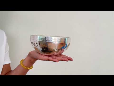 Silver Moon Singing Bowl - Base Note G4 (384 Hz)