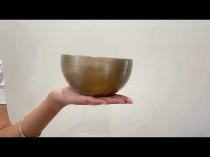 Small Hand Hammered Singing Bowl - Base note F4 (350)