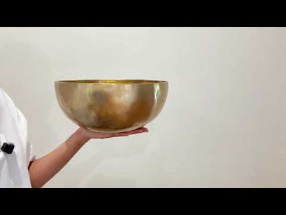 Hand Hammered Singing Bowl - Base Note A#2 114 Hz