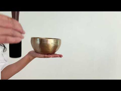 Hand Hammered Moon Singing Bowl - Base Note E4 (324) Hz