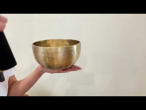 Hand Hammered Moon Singing Bowl - Base Note A#3 231 Hz