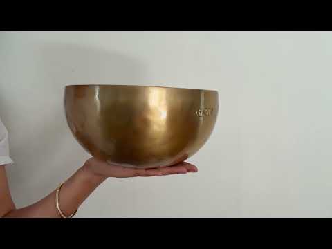 Hand Hammered Moon Singing Bowl - Base Note D#3 155 Hz
