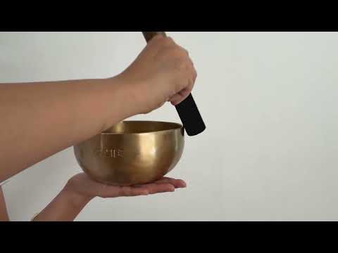 Hand Hammered Moon Singing Bowl - Base Note D4 297 Hz
