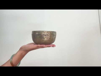 Small Tara Singing Bowl - Base Note D#4 (312)