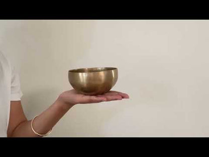 Small Contemporary Flow Singing Bowl - Base note A#4 (470 Hz)