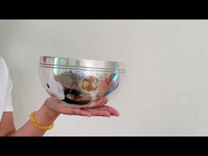 Silver Moon Singing Bowl - Base Note C4 (263 Hz)