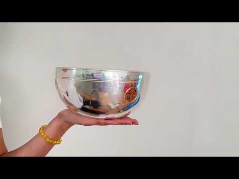 Silver Moon Singing Bowl - Base Note A#3 (235 Hz)