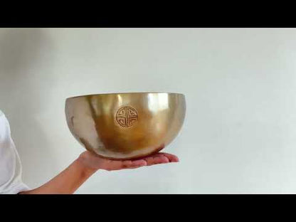 Hand Hammered Moon Singing Bowl - Base Note G#3 212 Hz