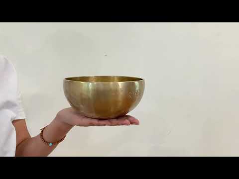 Hand Hammered Moon Singing Bowl - Base Note D#4 310 Hz