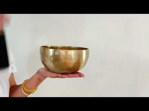 Hand Hammered Moon Singing Bowl - Base Note D#4 (309) Hz