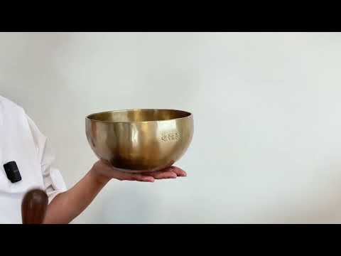Hand Hammered Moon Singing Bowl - Base Note A#3 233 Hz