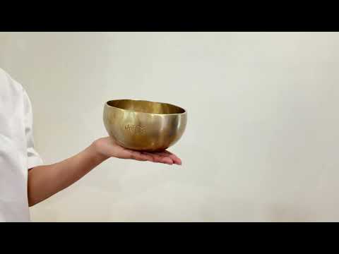 Hand Hammered Moon Singing Bowl - Base Note F4 348 Hz