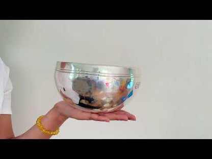 Silver Moon Singing Bowl - Base Note C#4 (281 Hz)
