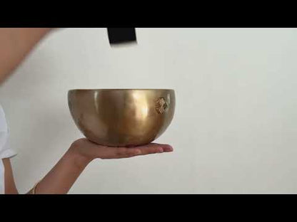 Hand Hammered Moon Singing Bowl - Base Note C4 257 Hz