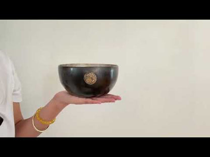 Silver Moon Singing Bowl - Base Note D4 (290 Hz)