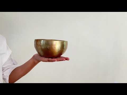 Hand Hammered Moon Singing Bowl - Base Note E4 330
