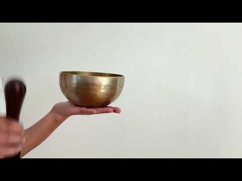 Hand Hammered Moon Singing Bowl - Base Note D4 298 Hz