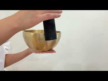 Hand Hammered Moon Singing Bowl - Base Note F#3 190 Hz