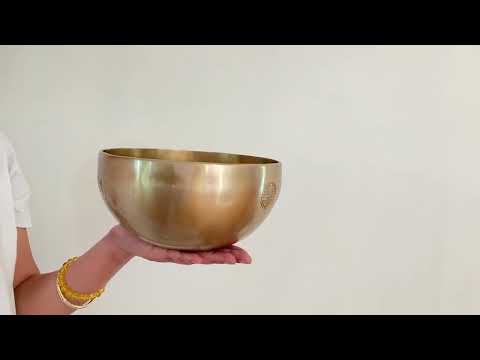 Hand Hammered Moon Singing Bowl - Base Note A3 (224)