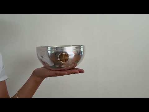 Silver Moon Singing Bowl - Base Note G4 (381 Hz)