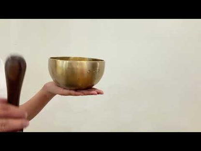 Hand Hammered Moon Singing Bowl - Base Note E4 333 Hz