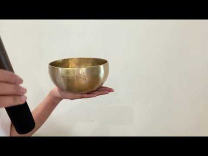 Hand Hammered Moon Singing Bowl - Base Note F4 345 Hz