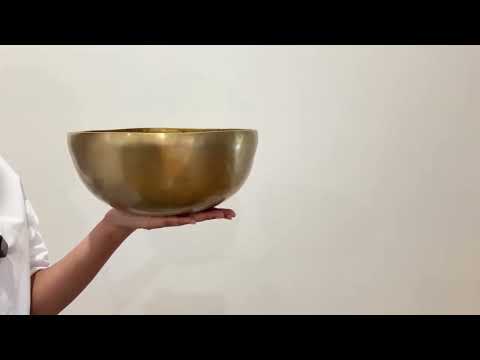 Hand Hammered Singing Bowl - Base Note F3 171 Hz