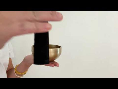 Hand Hammered Moon Singing Bowl - Base Note C#5 (568) Hz