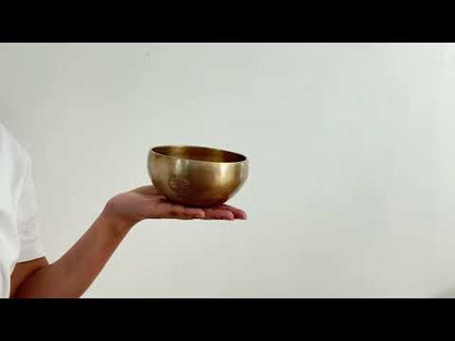 Hand Hammered Moon Singing Bowl - Base Note C#5 (540) Hz