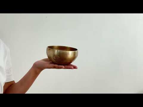 Hand Hammered Moon Singing Bowl - Base Note C#5 (540) Hz