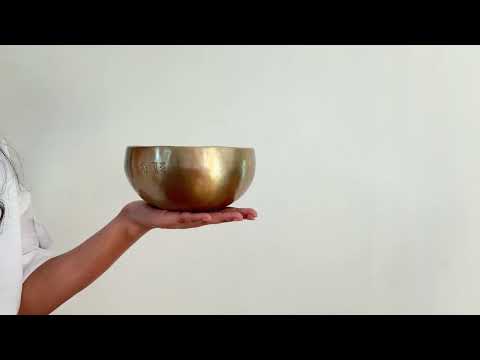 Hand Hammered Moon Singing Bowl - Base Note C#4 (274) Hz