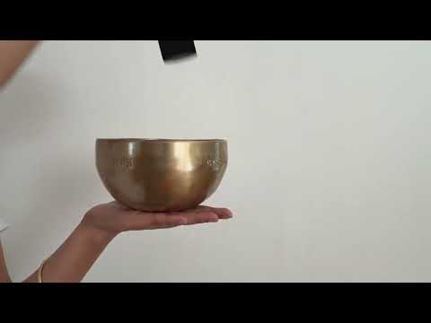 Hand Hammered Moon Singing Bowl - Base Note D4 288 Hz