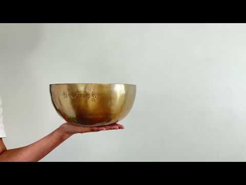 Hand Hammered Moon Singing Bowl - Base Note C#3 (135) Hz