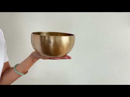 Hand Hammered Moon Singing Bowl - Base Note B3 253 Hz