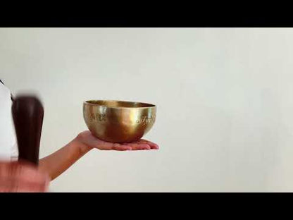 Hand Hammered Moon Singing Bowl - Base Note E4 336