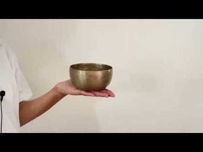 Small Tara Singing Bowl - Base Note G#3 (205 Hz)